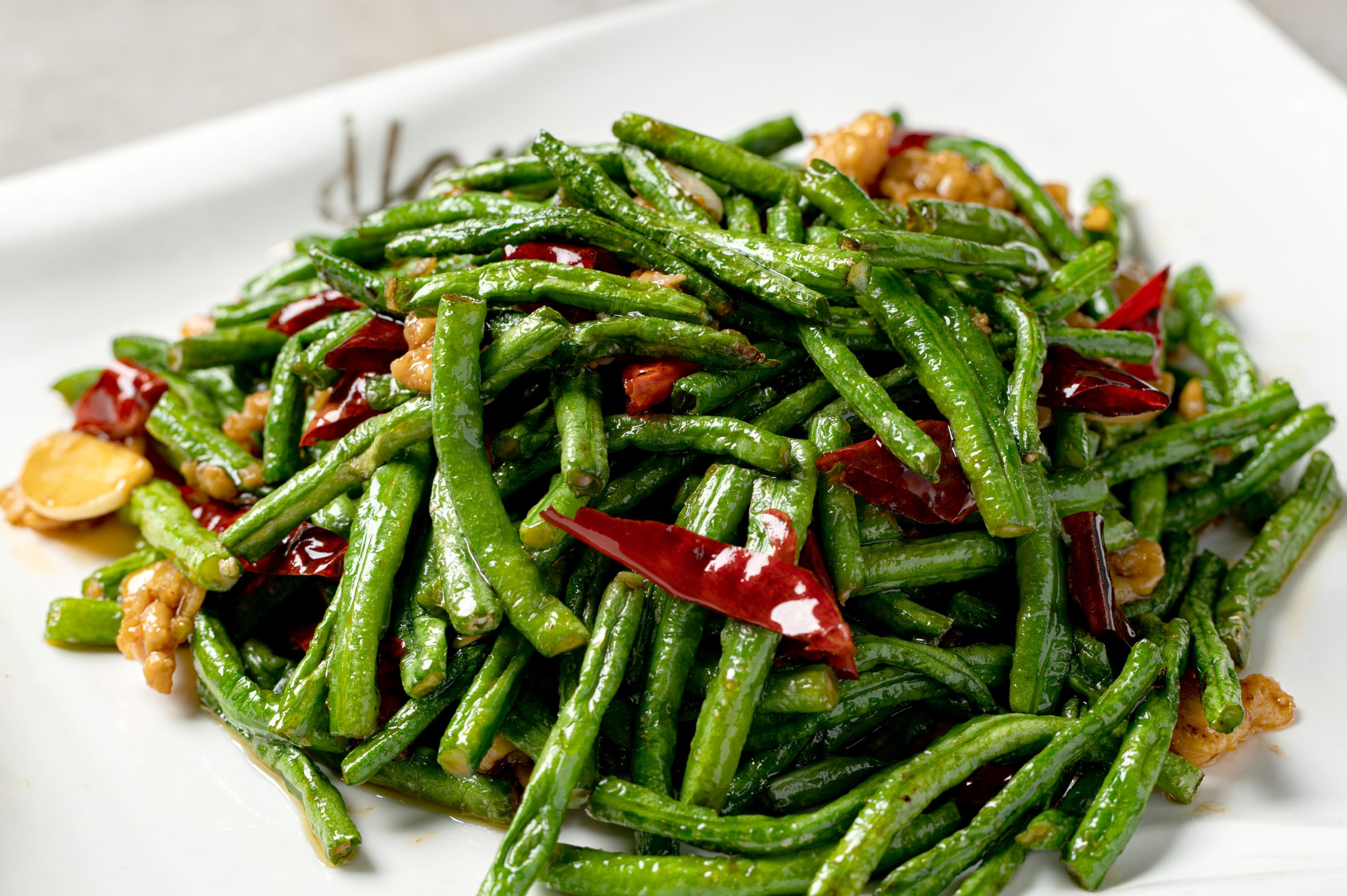 French Beans With Minced Chicken 鸡肉糜长豆