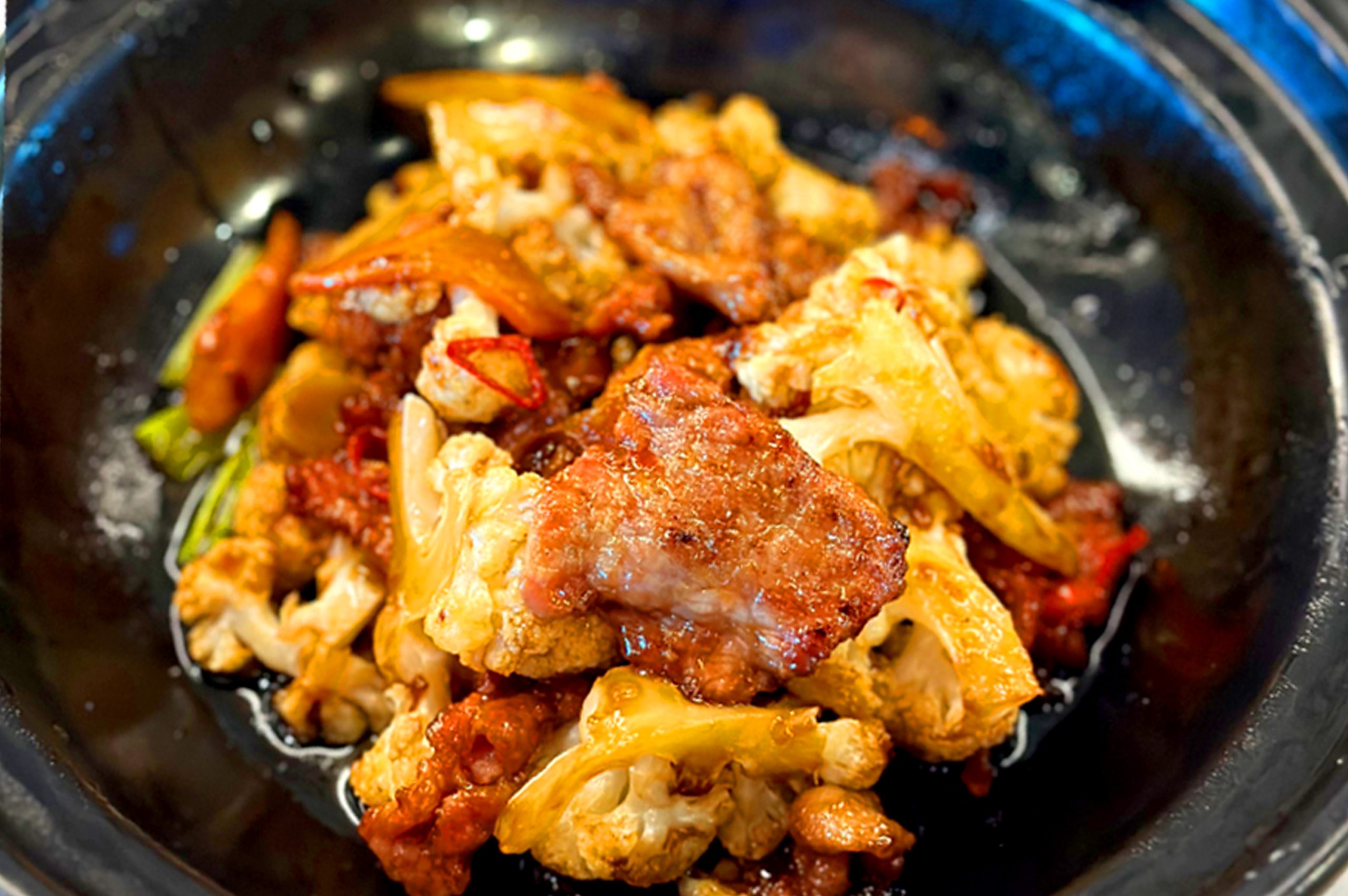 Stir Fried Beef with Cauliflower 菜花炒牛肉