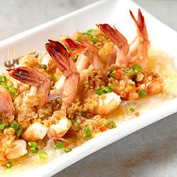 Steamed Prawns With Garlic 蒜蓉开边虾